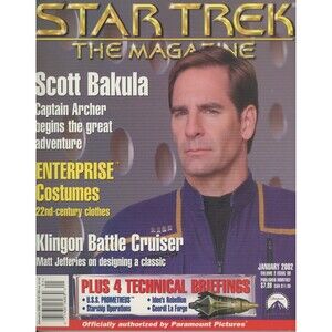 Star Trek The Magazine 2002 January Scott Bakula Klingon Battle Cruiser  C-9